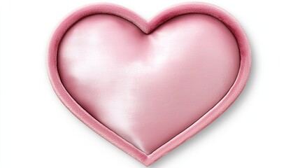 A soft, pink heart-shaped cushion designed for comfort and decoration.