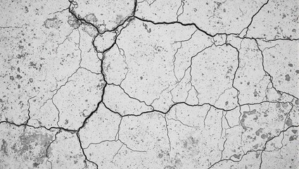 Fototapeta premium Gritty industrial concrete with deep fissures chipped edges and a weathered look conveying urban resilience