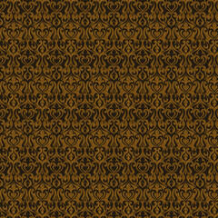Background paper or fabric, with floral damask and baroque, seamless ornamental pattern