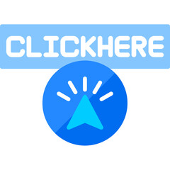 Obraz premium Click Here Icon