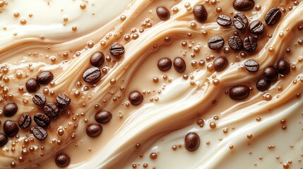 Creamy Coffee Body Scrub with Coffee Beans