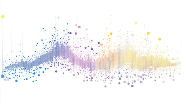 Scatter Plot Illustrating the Correlation Between Risk and Return in a Diversified Investment Portfolio, with Plotted Data Points Showing Historical Trends