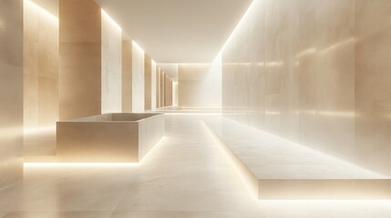 Obraz premium a modern tiled wall design with sleek, clean lines and a contemporary aesthetic