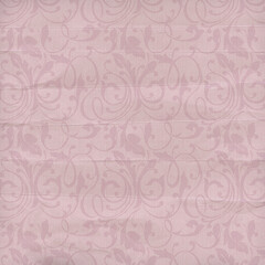 Soft pink damask seamless pattern with gentle floral scrolls and fabric folds. Perfect for romantic wallpaper, backgrounds, wedding stationery, and feminine design projects.
