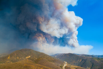 Malibu Wildfire, Pacific Palisades, Woodley Fire, California USA