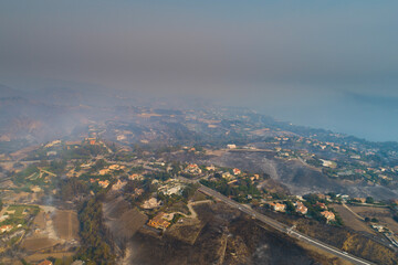 Malibu Wildfire, Pacific Palisades, Woodley Fire, California USA