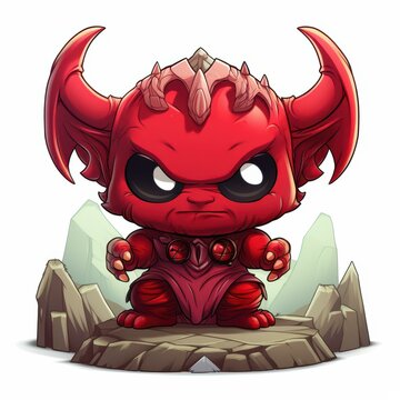 A cute chibi Orcus with open arms, inviting you into his whimsical kingdom filled with magic and adventure