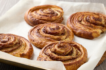 freshly baked cinnamon rolls