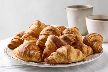 freshly baked croissants