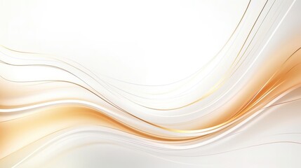 Free plain white background with gold wave