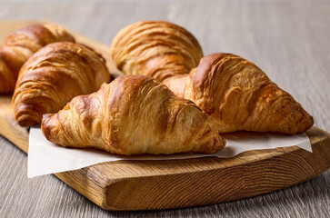 freshly baked croissants
