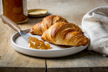freshly baked croissants