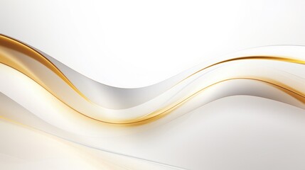 Free plain white background with gold wave