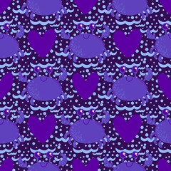 Ocean animals seamless crabs pattern for wrapping paper and fabrics and linens