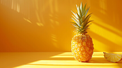 single pineapple isolated on white background, transparent PNG file for easy background replacement in designs
