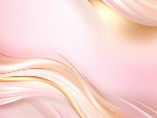 Fototapeta premium Free plain pink background with gold wave