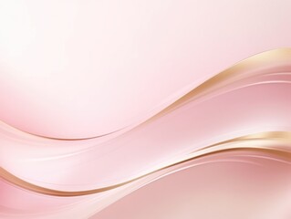 Obraz premium Free plain pink background with gold wave