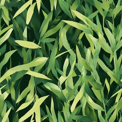 Grass Blades Hunting Hidden Camouflage Seamless Pattern Texture