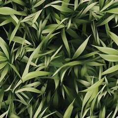 Grass Blades Hunting Hidden Camouflage Seamless Pattern Texture