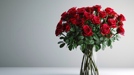 Fototapeta premium beautiful bouquet of red roses PNG isolated on transparent background, ideal for digital designs and floral-themed projects 