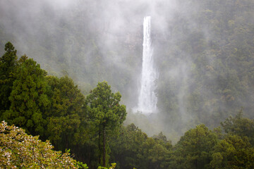 Nachi Waterfall on a rainy day, Wakayama Prefecture, Japan