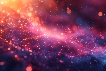 Fototapeta premium Abstract Polygonal Space Background with Connecting Dots and Lines