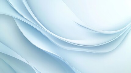 Gentle waves of white create a soothing and elegant abstract background. This minimalist design complements a variety of creative projects and themes