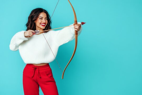 girl with bow and arrow