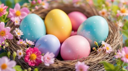 Fototapeta premium Colorful Easter eggs