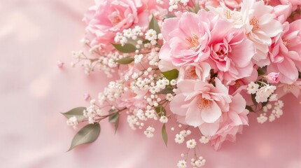 Bouquet of pink flowers