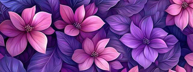 Pattern flower floral seamless abstract background watercolor white leaves leaf. Purple vintage floral pattern flower seamless background watercolor white leaves leaf texture art wallpaper fabric pink