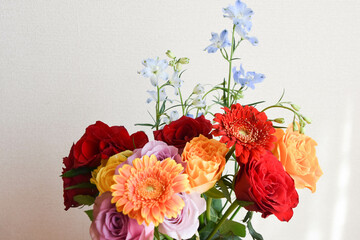 カラフルな花束