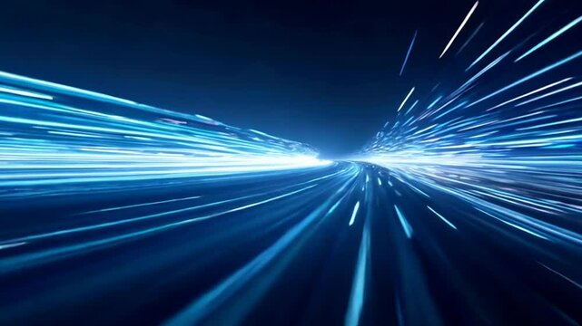 Abstract Light Trails: Speed, Movement, and Technology