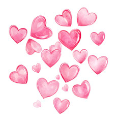 seamless background with hearts