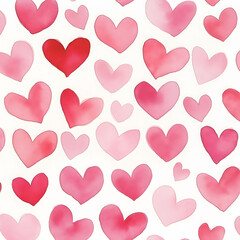 seamless background with hearts