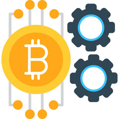 Bitcoin technology Icon