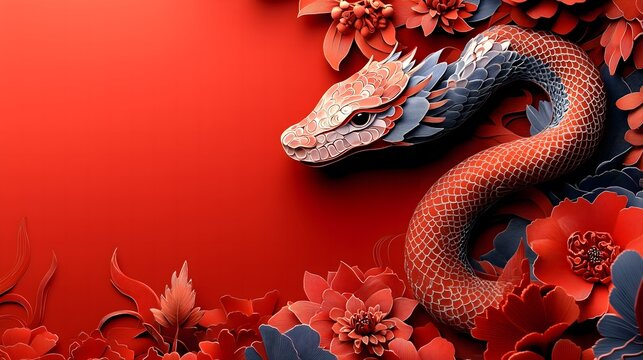 Chinese New Year.lunar new year,year of the snake.&nbsp;symbolizes the Lunar New Year of China