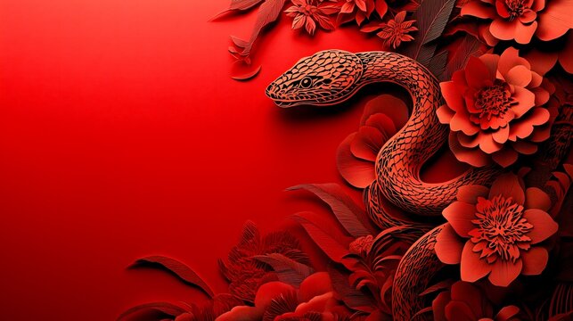 Chinese New Year.lunar new year,year of the snake.&nbsp;symbolizes the Lunar New Year of China