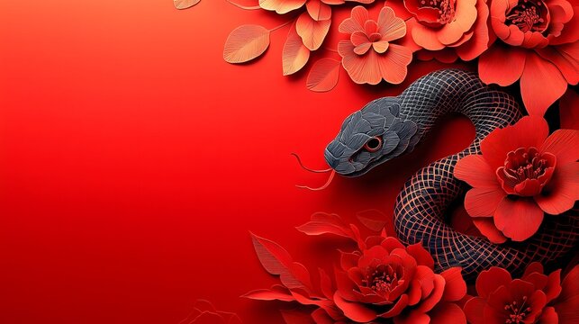 Chinese New Year.lunar new year,year of the snake.&nbsp;symbolizes the Lunar New Year of China