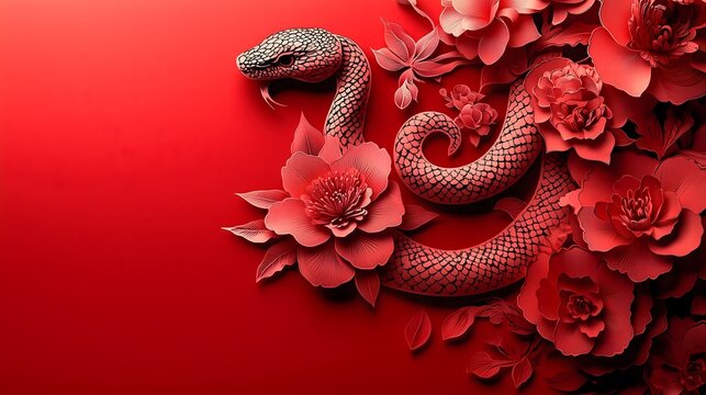 Chinese New Year.lunar new year,year of the snake.&nbsp;symbolizes the Lunar New Year of China