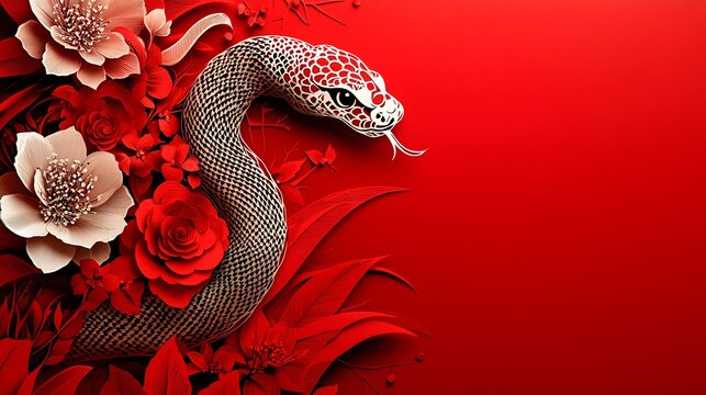 Chinese New Year.lunar new year,year of the snake.&nbsp;symbolizes the Lunar New Year of China