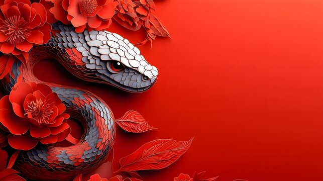 Chinese New Year.lunar new year,year of the snake.&nbsp;symbolizes the Lunar New Year of China