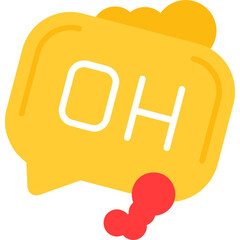 Oh Sticker Icon