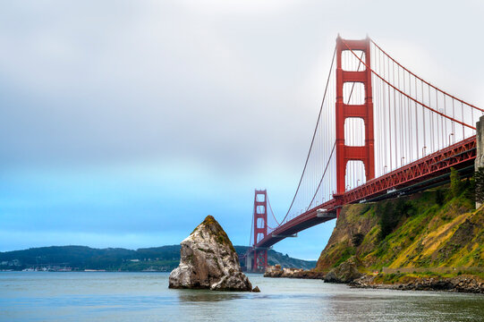 Beautiful view of the Golden Gate Bridge in San Francisco, California 