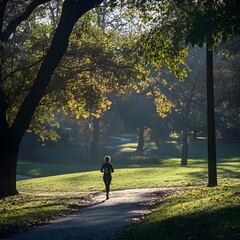 Fototapeta premium jogging in the park