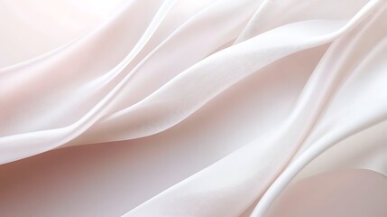 Fototapeta premium Elegant Draped Fabric Soft Gentle Waves Background