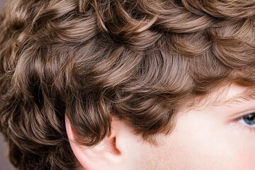 Detailed exploration of curly, straight, and wavy hair textures