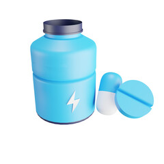 3d suplement strength and powerfull fitness