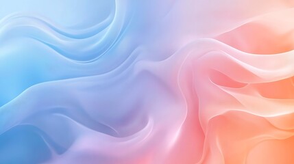 Fototapeta premium Abstract Pastel Waves Flowing Softly Across Image