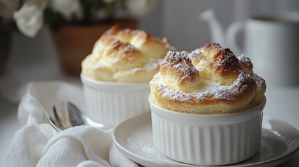 Scrumptious Creamy Baked Custard Dessert: A Delightful Culinary Experience. Fluffy, Light & Airy Texture, Sweet and Creamy Flavor. Perfect Sweet Treat for Dessert Lovers.